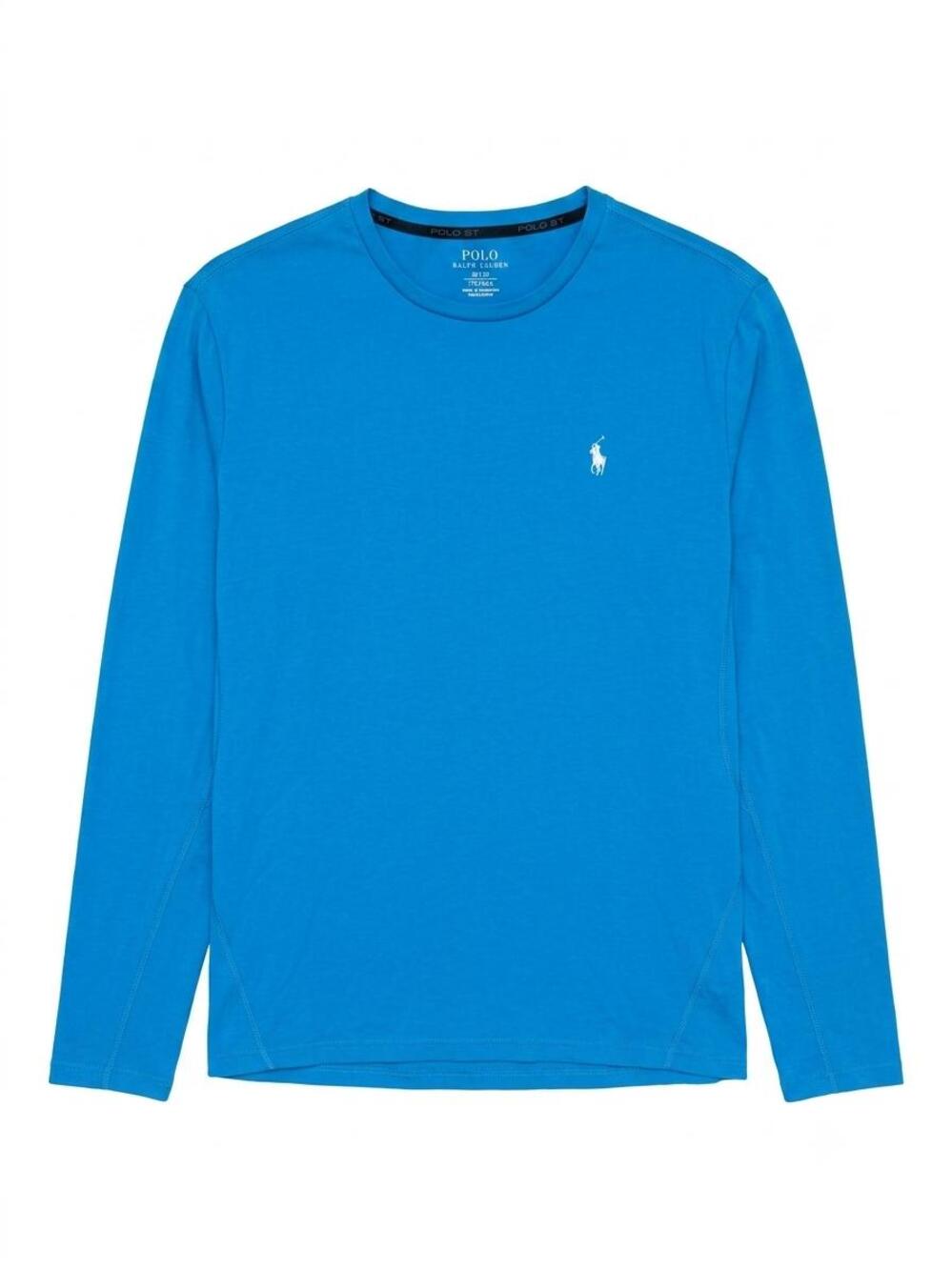 Polo Ralph Lauren Men's Blue Long-Sleeve T-Shirt